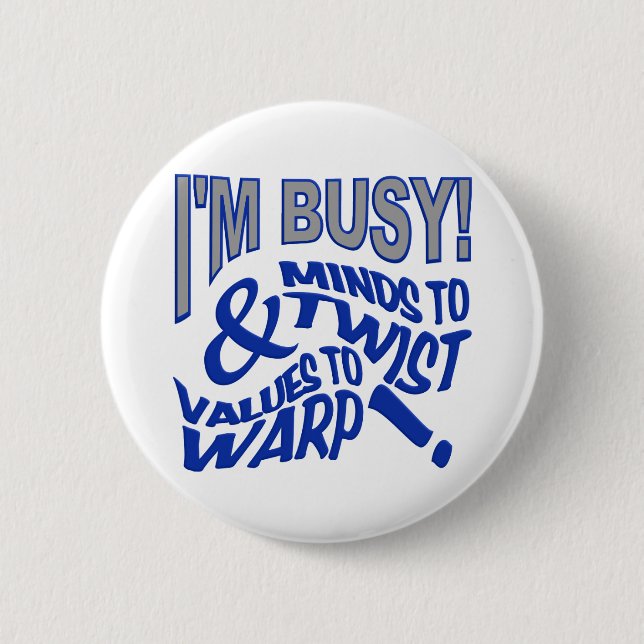 Macaron Rond 5 Cm Esprits pour tordre le bouton (Devant)