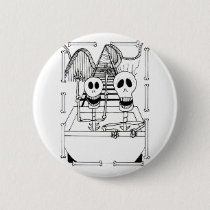 Macaron Rond 5 Cm Esquisses mignonnes sur le Dessous de verre à roul
