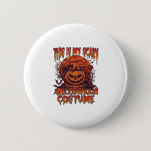 Macaron Rond 5 Cm Est Costume Halloween Effrayant Citrouille Araigné