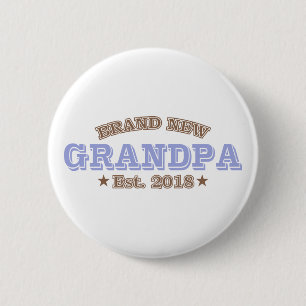 Macaron Rond 5 Cm Est tout neuf de grand-papa. 2018 (pourpre)