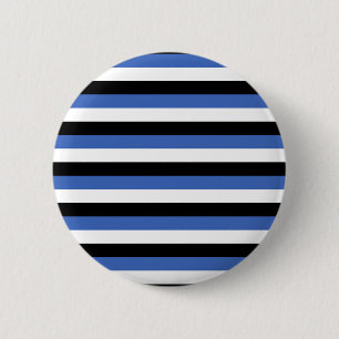 Macaron Rond 5 Cm estonia drapeau rayures symbole pays lignes motifs