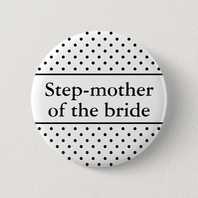 Macaron Rond 5 Cm Étape mère du bouton de la mariée pour les mariage (Devant)