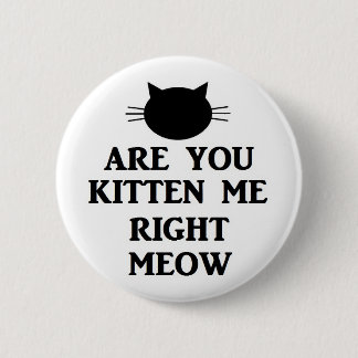 Macaron Rond 5 Cm Êtes vous chaton je bon Meow