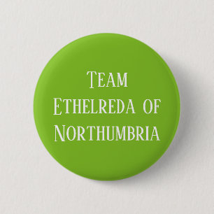 Macaron Rond 5 Cm Ethelreda de Northumbria, reine d'Écosse