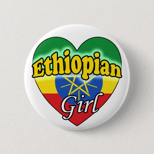 Macaron Rond 5 Cm Ethiopian Girl