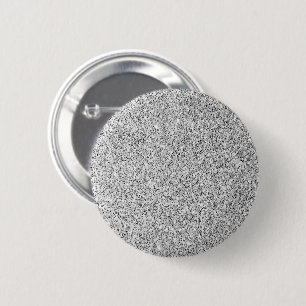 Macaron Rond 5 Cm Étincelle de parties scintillant gris argenté