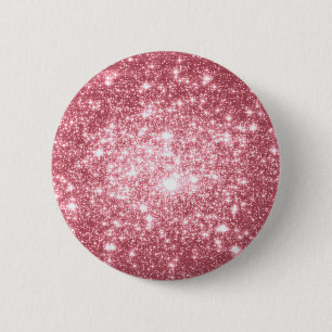 Macaron Rond 5 Cm Étincelle rose