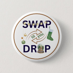 Macaron Rond 5 Cm Étiquette cadeau Merci de Noël