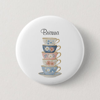 Macaron Rond 5 Cm Étiquette de nom de faveur de douche de mariée pou