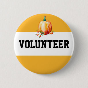 Macaron Rond 5 Cm Étiquette de nom de volontaire de foire de récol