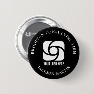 Macaron Rond 5 Cm Étiquette de nom d'entreprise avec logo personnali