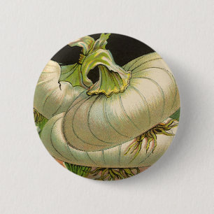 Macaron Rond 5 Cm Étiquette d'illustration de paquet de graines vint