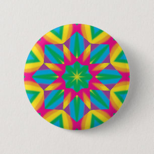 Macaron Rond 5 Cm Étoile publicitaire rétro