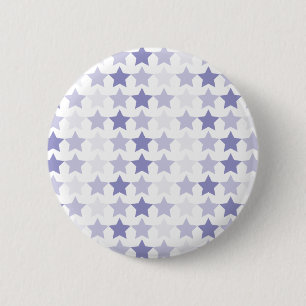Macaron Rond 5 Cm Étoiles Patriotique Blue Ombre