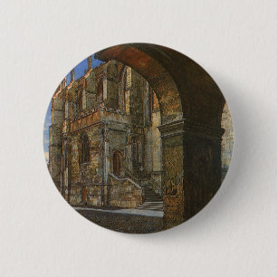 Macaron Rond 5 Cm Eton College Chapelle par Anna Alma Tadema