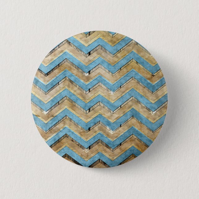 Macaron Rond 5 Cm Étonnant cool chevron zigzag motif (Devant)