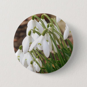 Macaron Rond 5 Cm Étonnantes chutes de neige