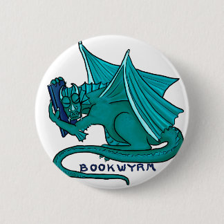 Macaron Rond 5 Cm Étreinte Bookwyrm de livre
