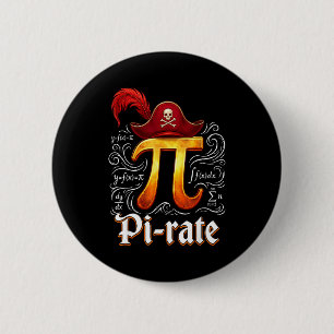 Macaron Rond 5 Cm Étudiant en sciences de pirate Prof de maths drôle