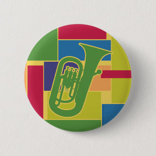 Macaron Rond 5 Cm Euphonium Colorblocks Bouton