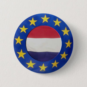 Macaron Rond 5 Cm Euro 2008 - Bouton Pays-Bas