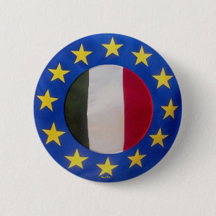 Macaron Rond 5 Cm Euro 2008 -Italy- Button