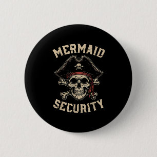 Macaron Rond 5 Cm Évaluer la sécurité de la sirène Costume de crâne