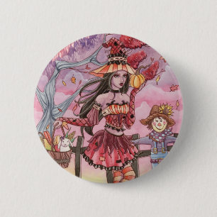 Macaron Rond 5 Cm Evania - bouton de sorcière