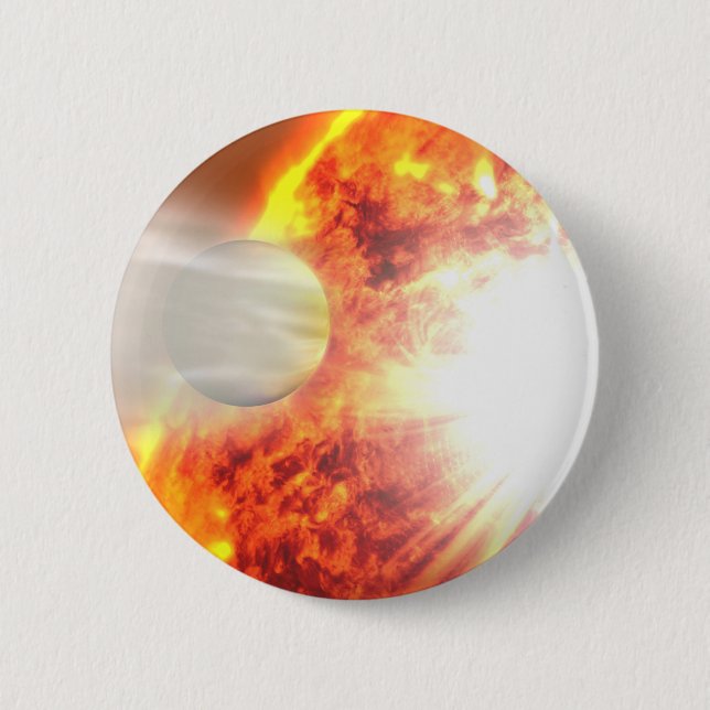 Macaron Rond 5 Cm Evaporation de l'atmosphère de Hd 189733b (Devant)