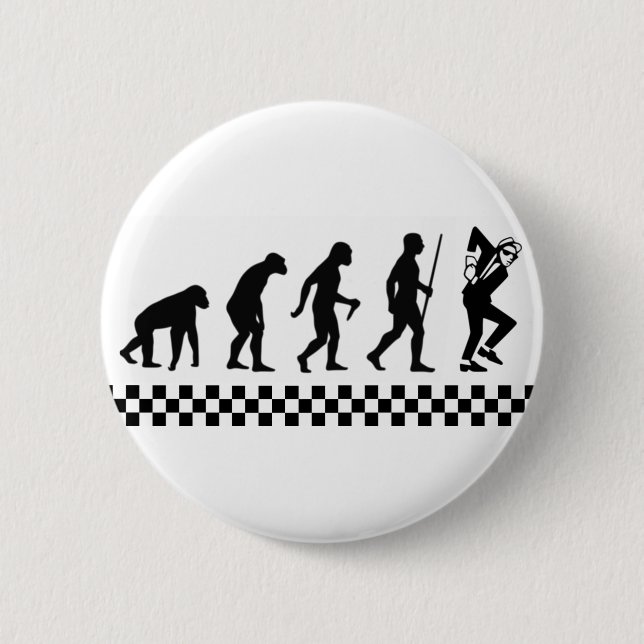 Macaron Rond 5 Cm Évolution d'insigne de Ska (Devant)