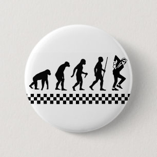 Macaron Rond 5 Cm Évolution d'insigne de Ska