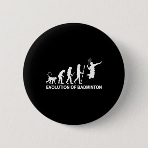 Macaron Rond 5 Cm Évolution du badminton