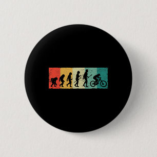 Macaron Rond 5 Cm Évolution du cycliste de VTT de vélo de montagne D
