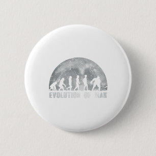 Macaron Rond 5 Cm Évolution du hockey sur glace pour les joueurs de 