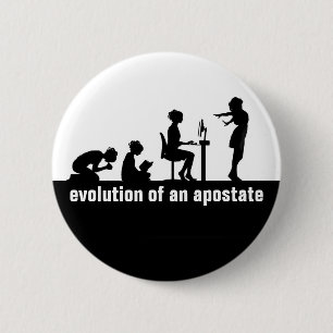 Macaron Rond 5 Cm "Evolution of an Apostate"
