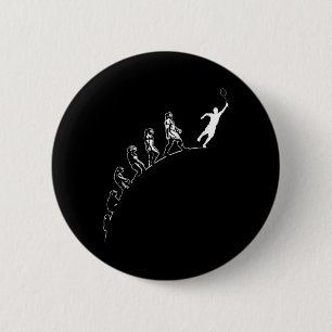 Macaron Rond 5 Cm Evolution Volant de badminton Art Sports