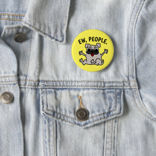 MACARON ROND 5 CM EW, PEOPLE DOG BOUTON