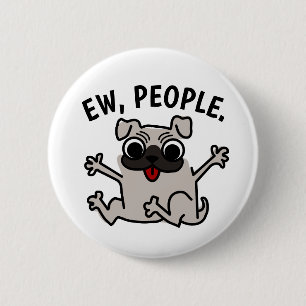 MACARON ROND 5 CM EW, PEOPLE DOG BOUTON