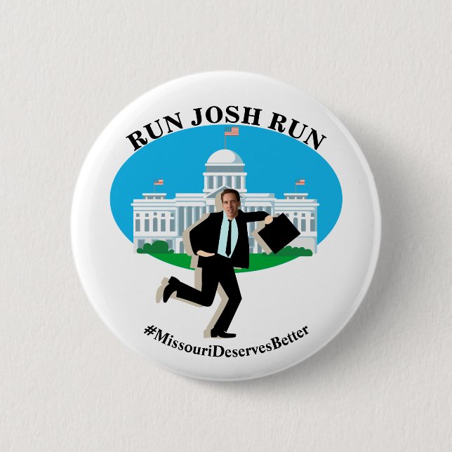 Macaron Rond 5 Cm EXÉCUTER JOSH EXÉCUTER #MissouriDeservesBetter (Devant)