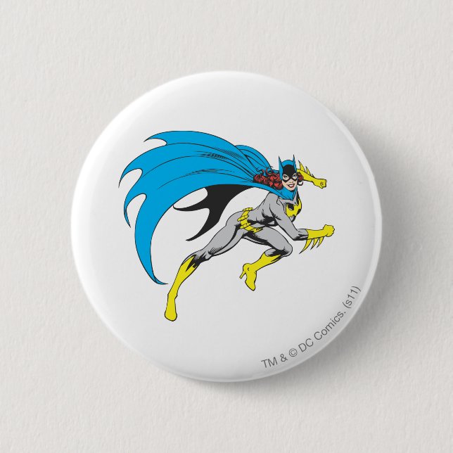 Macaron Rond 5 Cm Exécution de Batgirl (Devant)