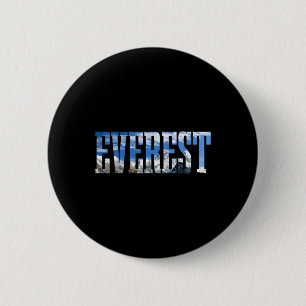 Macaron Rond 5 Cm Expédition Mont Everest Mt Alpinistes