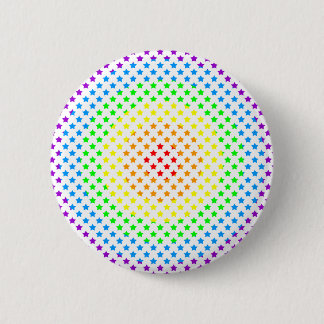 Macaron Rond 5 Cm Explosion d'étoile arc-en-ciel