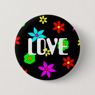 Macaron Rond 5 Cm Explosion géniale d'amour de fleur