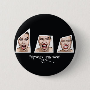 Macaron Rond 5 Cm Express yourself