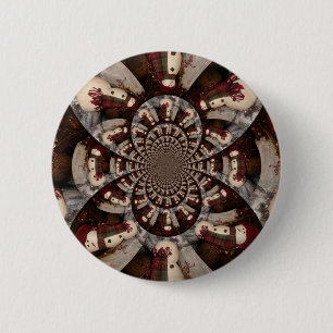 Macaron Rond 5 Cm Extraordinaire Snowman