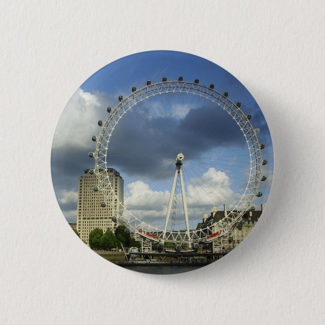 Macaron Rond 5 Cm Eye de Londres (Devant)