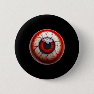 Macaron Rond 5 Cm Eyell Drôle Effrayant Balayage Halloween Eyell