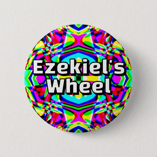 Macaron Rond 5 Cm Ezekiel's  Wheel - Four-way kaleidoscope (Devant)