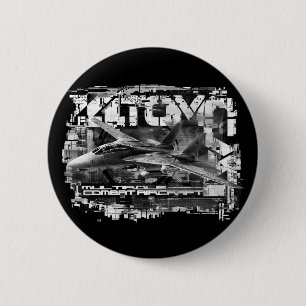 Macaron Rond 5 Cm F-14 Bouton rond Tomcat