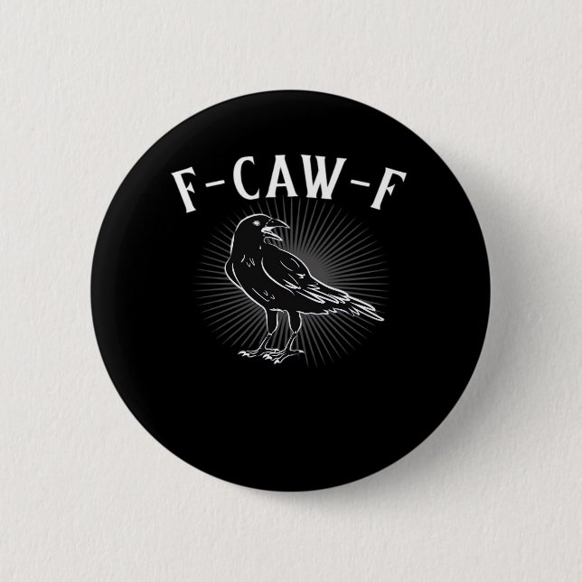 Macaron Rond 5 Cm F-Caw-F Funny Casual (Devant)